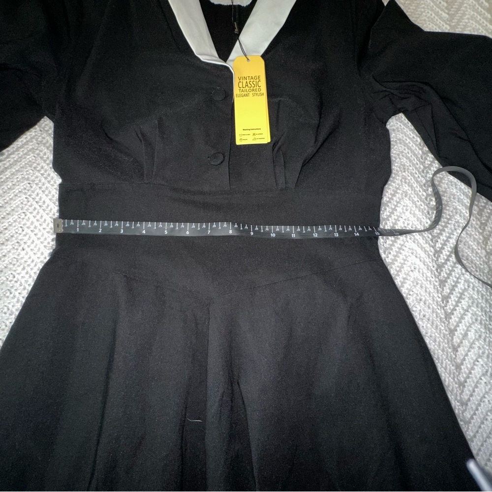 1950’s Inspired Elegant Black and White Women's Dress - xl -nwt - Picture 9 of 10